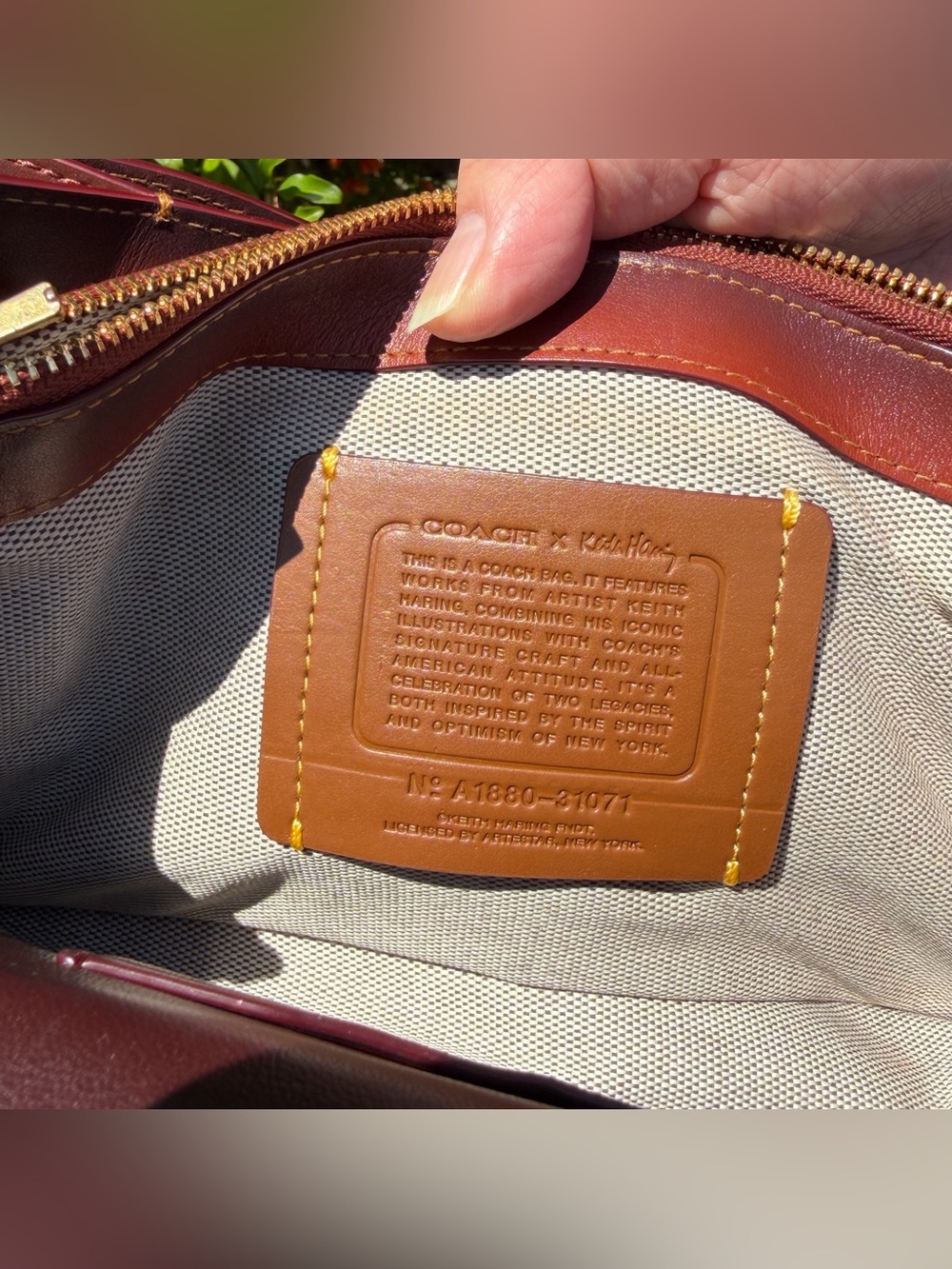 Coach X Keith Haring Riley In Signature Patchwork 31071 - Picture 14 of 15